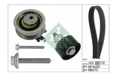 Ангренажен ремък к-т AUDI A1, A1 CITY CARVER, A3, A4 B9, A5, Q2, Q3; SEAT ALHAMBRA, ARONA, ATECA, IBIZA IV, IBIZA IV SC, IBIZA IV ST, IBIZA V, LEON, LEON SC, LEON ST, MII 1.0-1.6 (04.11-)  INA 530 0592 11