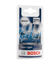  Крушка W21W, 12V, 21W, тип фасунга: W3X16D, линия: Pure Light, количество: 2 бр. BOSCH BO 1 987 301 096
