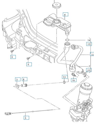 Щека за масло (индивидуална поръчка) ORIGINAL AUDI A2 1.4 (02.00-08.05 ...