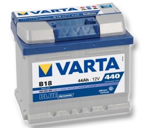 Акумулатор (десен плюс) 44 Ah. B18 Blue dinamic VARTA VT 544402BD