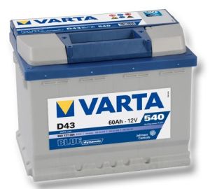 Акумулатор (ляв плюс) 60 Ah. D43 BLUE dynamic VARTA VT 560127BD