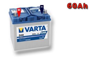 Акумулатор (ляв плюс) 60 Ah. D48 BLUE dynamic VARTA VT 560411BD