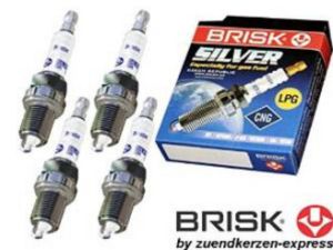 свещ искрова сребърен пропан бутан и метан  (LPG и CNG) BRISK BR LR17YS-9