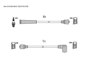 Запалителни кабели к-т FORD FIESTA II (FBD) 1.3 (1297ccm/51kW/69HP) [09/83-09/89] SENTECH ST 8309