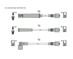 Запалителни кабели комплект OPEL ASTRA F комби (51_, 52_) 1.8 i (1796ccm\66kW\90HP) [09/91-01/98] Starline ZK 2652 