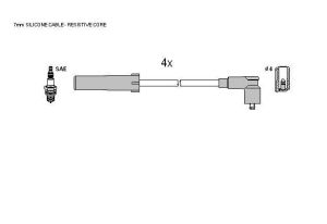 Запалителни кабели к-т DACIA LOGAN пикап (US_)  1.6 MPI 85 (1598ccm/62kW/84HP) [05/10-] Starline ZK 9214 