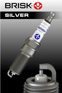 Искрова свещ пропан-бутан втечнен газ  FORD /VOLVO/MAZDA 1.25-3.0 (01.92-) (LPG/CNG) BRISK Silver RR15YS-1