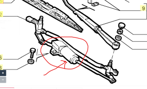  Електромотор, стъклочистачки ALFA ROMEO 156; FIAT MAREA (05.96-05.06) BLIC BL 5810-22-009390P