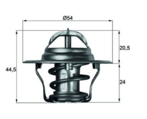  Термостат AUSTIN MAESTRO, METRO I, MINI II, MONTEGO; CHRYSLER 300M, SEBRING; FORD CAPRI III, CONSUL, CORSAIR, CORSAIR ESTATE, ESCORT I, ESCORT II 0.9-4.3 (03.62-02.16) MAHLE TX 4 87D