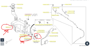 Казанче почистващо устройство SUBARU FORESTER SH (01.08-03.13) BLIC BL 6905-19-6737480P