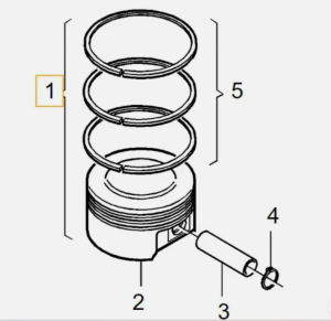 Бутало със сегменти к-т 82.00mm STD (индивидуална поръчка) VOLVO S60 II, S80 II, S90 II, V40, V60 I, V60 II, V70 III, V90 II, XC40, XC60 I, XC60 II, XC70 II, XC90 II 2.0D (09.13-) ORIGINAAL VO 31460046