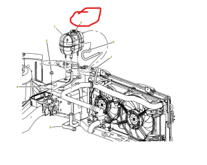 Капачка разширителен съд (1,2bar) CHRYSLER 300C, 300M, PT CRUISER, SEBRING, VOYAGER III, VOYAGER IV, VOYAGER V; DODGE CALIBER, JOURNEY, NITRO; FIAT FREEMONT; JEEP CHEROKEE 1.6-6.4 (01.95-) OT-18