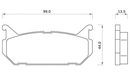 Дискови накладки задни к-т MAZDA 626 IV (GE) [08/91-08/98] Starline BD S246  !!! РАЗПРОДАЖБА !!!