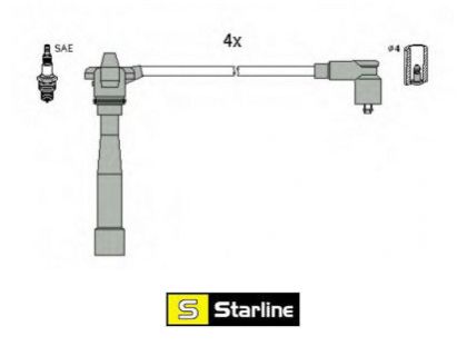 Запалителни кабели к-т FIAT BRAVO I (182) 1.2 16V 80 (1242ccm/60kW/82HP) [12/98-10/00] Starline ZK 9892