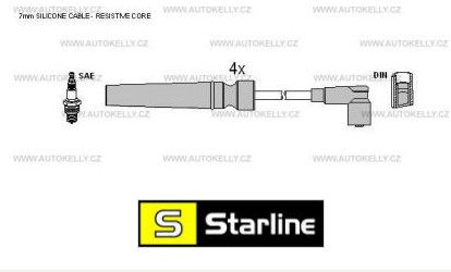 Запалителни кабели к-т DAEWOO LACETTI хетчбек (KLAN) 1.6 (1598ccm/80kW/109HP) [02/04-]  Starline ZK 9142