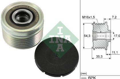 Ролка генератор PEUGEOT/CITROËN 1.4-2.8D (10.97-) INA IN 535003910