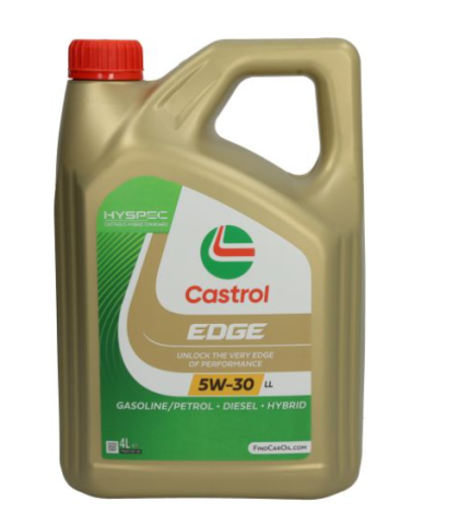 Двигателно масло EDGE (4L) 5W30 ;API SQ; BMW LL-04; MB 229.31; MB 229.51; MB 229.52; OPEL OV0401547-D30; OPEL OV0401547-G30; PORSCHE C30; RENAULT RN 0700; RENAULT RN 0710; VW 504.00; VW 505.00; VW 505.01; CASTROL EDGE 5W30 LL 4L