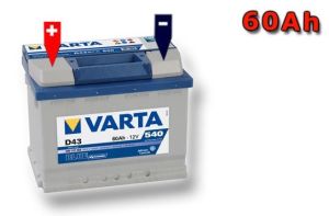 Акумулатор (ляв плюс) 60 Ah. D43 BLUE dynamic VARTA VT 560127BD