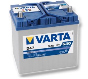 Акумулатор (десен плюс) 60 Ah. D47 BLUE dynamic VARTA VT 560410BD