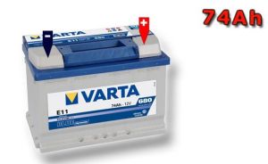Акумулатор (десен плюс) 74 Ah. E11  BLUE dynamic VARTA VT 5740120683132