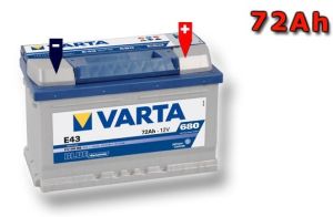 Акумулатор (десен плюс) 72Ah. E43  BLUE dynamic VARTA VT 572409BD