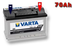 Акумулатор (десен плюс) 70 Ah. E9 BLACK dynamic VARTA VT 570144BL