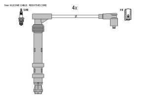 Запалителни кабели к-т FIAT BRAVA (182) 1.6 16V (1596ccm/76kW/103HP) [01/99-12/02] Starline ZK 8364