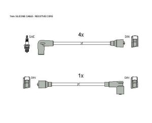 Запалителни кабели к-т FIAT TEMPRA, TIPO 1.4/1.6 (01.88-08.96) Starline ZK 6364  !!! РАЗПРОДАЖБА !!!