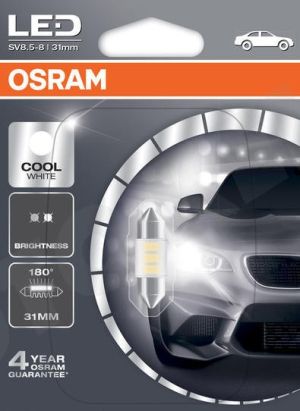 Крушка интериорна LED OSRAM C5W 12V SV8,5-8 (31mm) Standard OS 6431CW-01B