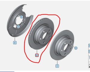 Спирачен диск заден десен/ляв BMW 3 (E46) 2.5/3.0/3.0D (10.99-12.07) STARLINE PB 2914
