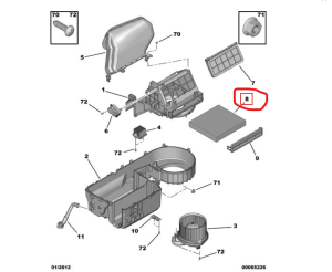 Филтър на купе с активен въглнен CITROEN C4 AIRCROSS, C-CROSSER, C-CROSSER ENTERPRISE; MITSUBISHI ASX, ECLIPSE CROSS, LANCER VIII, OUTLANDER II, OUTLANDER III; PEUGEOT 4007 1.5-3.0 (11.06-) HENGST E3917LC