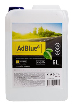 Течност AdBlue 5L, 5,45 kg, с фуния), EURO 5; EURO 6, ISO 22241-1/22241-2/22241-3/22241-4AD STARLINE ST ADBLUE-5L