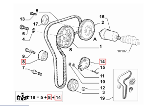 Обтяжна ролка,ангренажен ремък  (индивидуална поръчка) FIAT BRAVO I, FIAT MAREA; LANCIA KAPPA 2.0/2.4 1(0.94-02.03) SKF VKM 12172