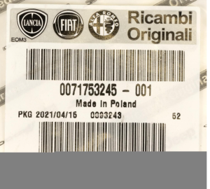 Датчик за външна температура на въздуха (индивидуална поръчка)  FIAT 500, 500 C, 500L, 500X, BRAVA, BRAVO II, CROMA, CROMA/KOMBI, DOBLO, DOBLO CARGO, DOBLO/MINIVAN, DUCATO, FREEMONT, GRANDE PUNTO 0.9-Electric (10.95-) ORIGINAL FI 71753245