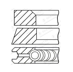 Сегменти за едно бутало к-т (индивидуална поръчка) 88,50 (+0,50) (2,5-2-3) DB E220/270/320 CDI (02 -) GEOTZE GT 08-136407-00